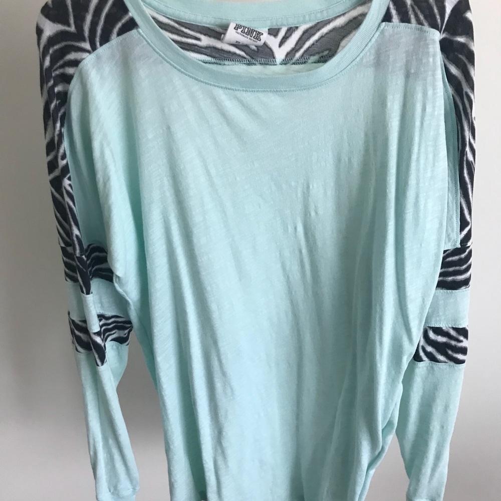 PINK Varsity crew neck